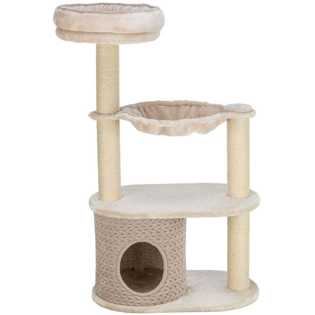 Poste Rascador Alessia, 114 cm, Gris claro/Arena