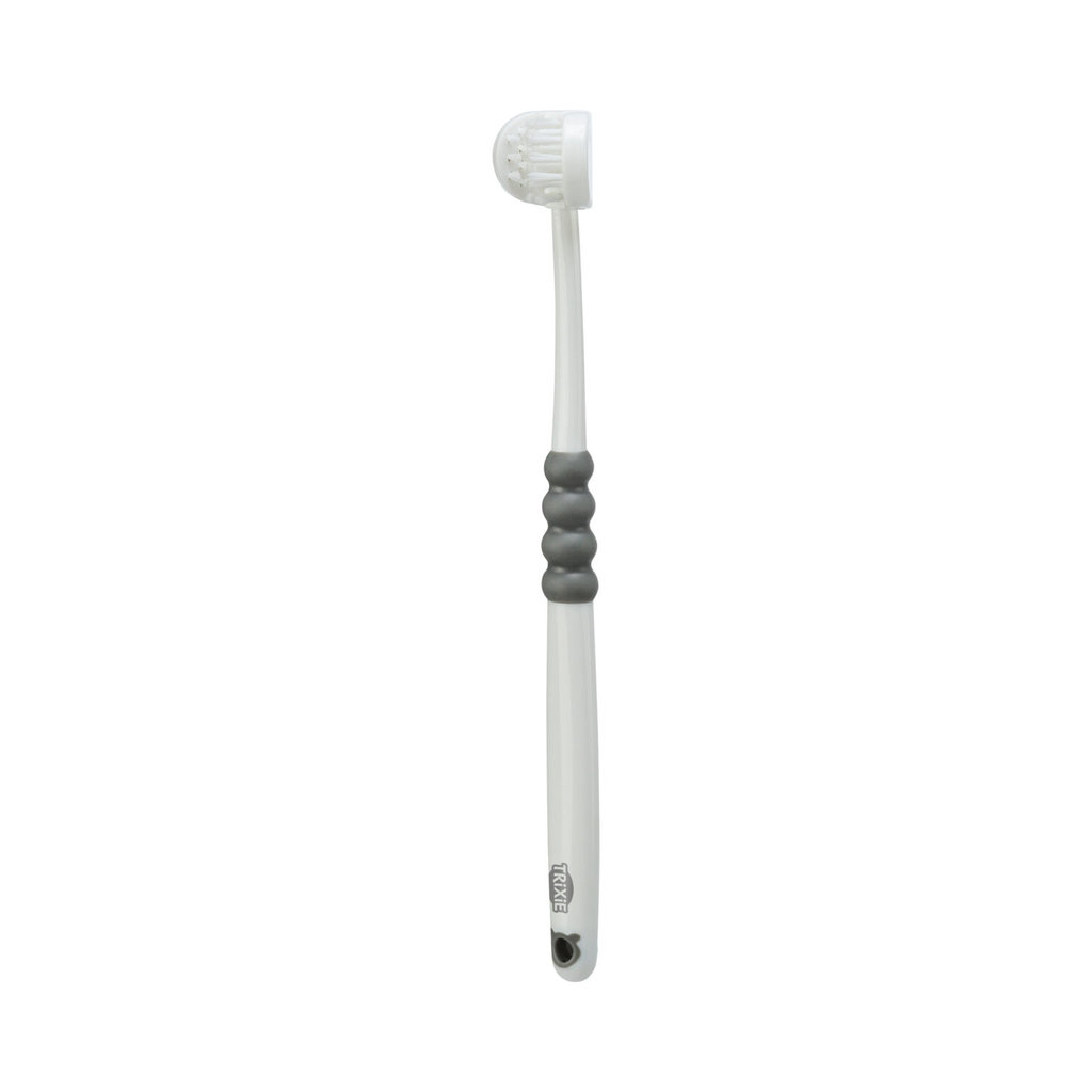 Cepillo de dientes, 18 cm, blanco/gris