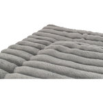 Colchoneta Lonni, felpa, 130 × 90 cm, gris