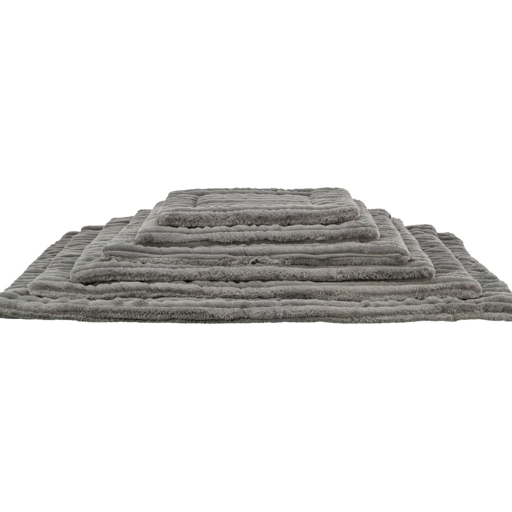 Colchoneta Lonni, felpa, 130 × 90 cm, gris
