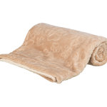 Manta Barry, felpa suave, 150 × 100 cm, beige