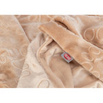 Manta Barry, felpa suave, 150 × 100 cm, beige