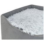 Cueva Harvey, 38 × 38 × 38 cm, gris/blanco-negro