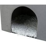 Cueva Harvey, 38 × 38 × 38 cm, gris/blanco-negro