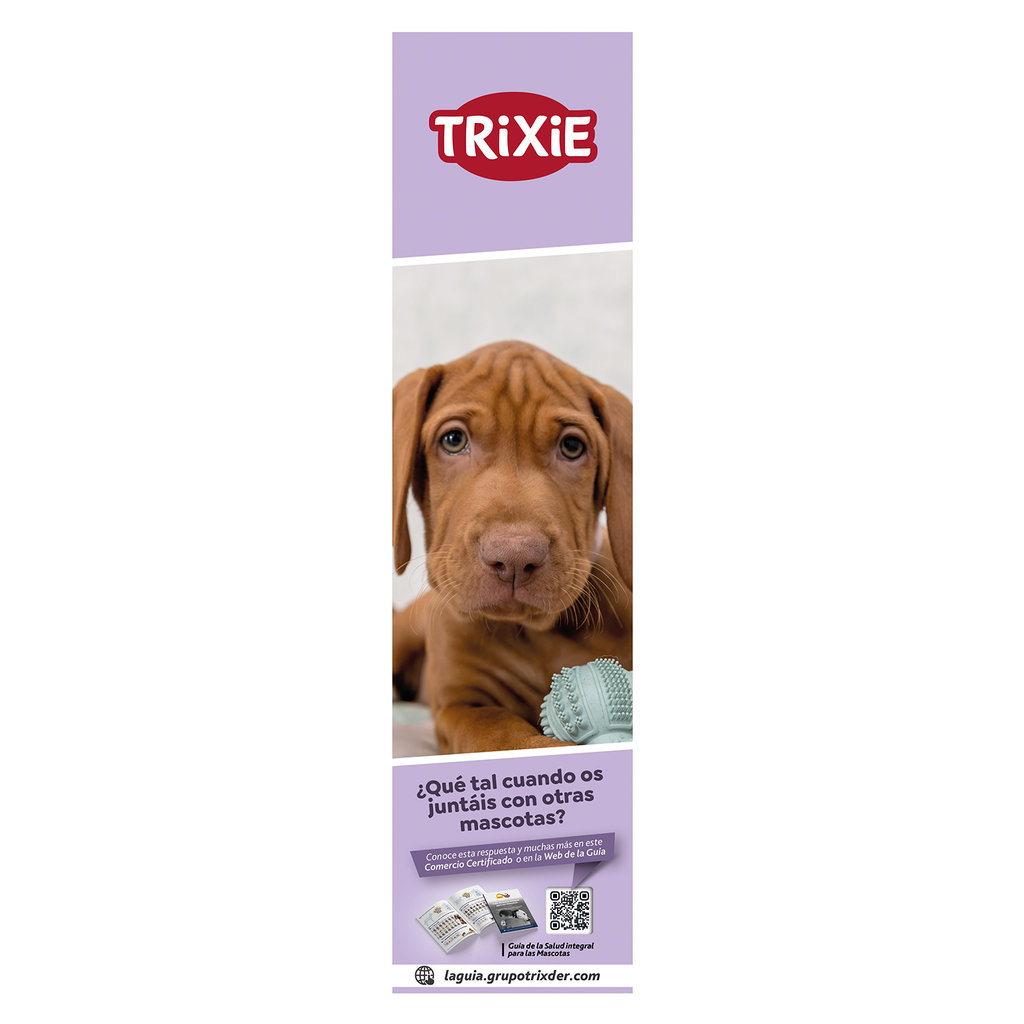 PLV Banner Comercio Certificado, Socialización perro