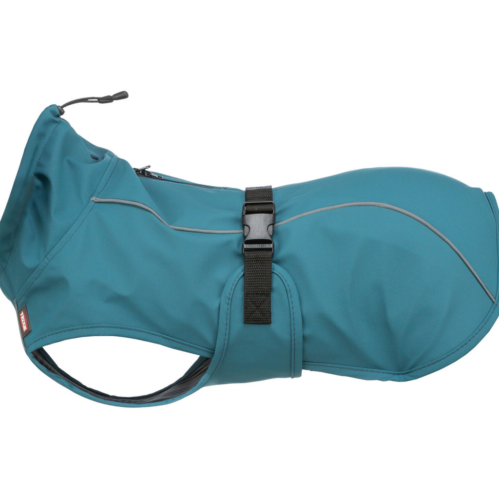 Impermeable Vimy para Perros, XL, azul petróleo