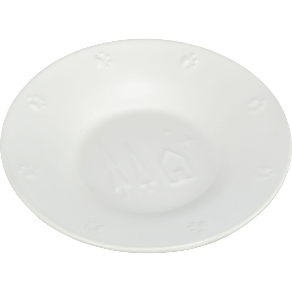 Comedero de cerámica, Navidad, 0,2 l\/ø 16 cm, blanco