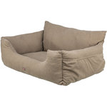 Car Seat, double, 80 × 60 × 35 cm, taupe