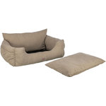 Car Seat, double, 80 × 60 × 35 cm, taupe