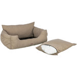 Car Seat, double, 80 × 60 × 35 cm, taupe