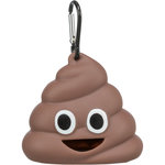 Poop Bag Dispenser, 8 × 5 cm, 1 × 15 bags, brown