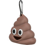 Poop Bag Dispenser, 8 × 5 cm, 1 × 15 bags, brown