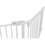 Barrera para Perros con Puerta, 5 Partes, 62,5–300 × 76,5 cm