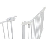 Barrera para Perros con Puerta, 5 Partes, 62,5–300 × 76,5 cm