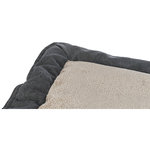 BE NORDIC Colchoneta Föhr, 100 × 70 cm, negro\/arena