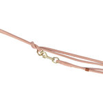 Pure adjustable lead, round-sewn, leather, S: 2 m/