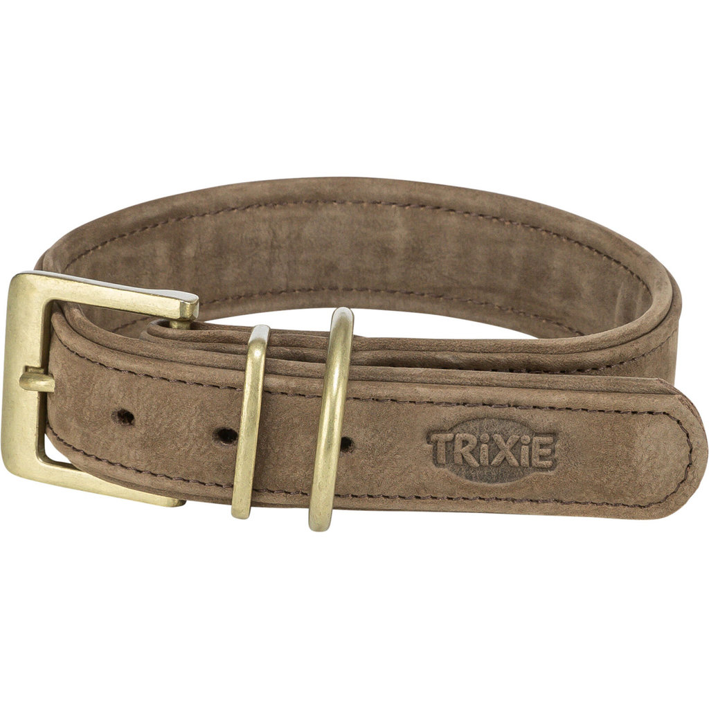 Pure Collar, Piel extra ancho, L–XL, 52–63 cm\/40 mm, marrón