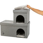 Cueva Kimy, 76 × 72 × 37 cm, gris claro