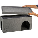 Cueva Kimy, 76 × 72 × 37 cm, gris claro