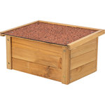 Casita Pequeños Mamíferos, 40 × 20 × 28 cm, marrón oscuro