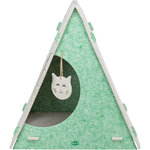 Cueva Lucy,fieltro,triangular,46×50×38 cm, arena