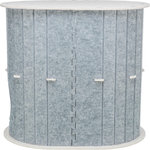 Cueva Mara,fieltro,2 niveles,ovalada,66×62×46cm