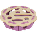 Flor Whole'n'Roll, fieltro, ø 30 × 7,5 cm, bayas