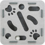 Caja Whole'n'Roll, fieltro, 30 × 7,5 cm, gris