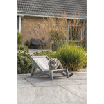 Silla de playa, de madera, 33 × 37 × 51 cm, gris