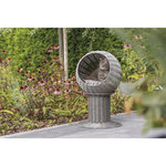 Cueva Amalia, poliratán, redonda, 42 × 70 cm,gris