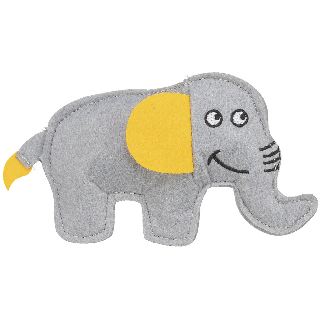 Elefante, fieltro, hierba gatera, 15 cm