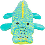 Cocodrilo, tela, 33 cm, turquesa