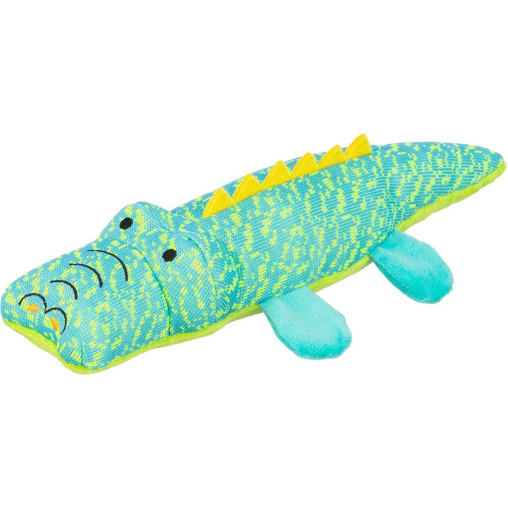 Cocodrilo, tela, 33 cm, turquesa