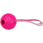 Correa de bola suave y fuerte, TPR, 29 cm, rosa