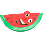 Sandía, látex, 15,5 cm, verde claro/rojo