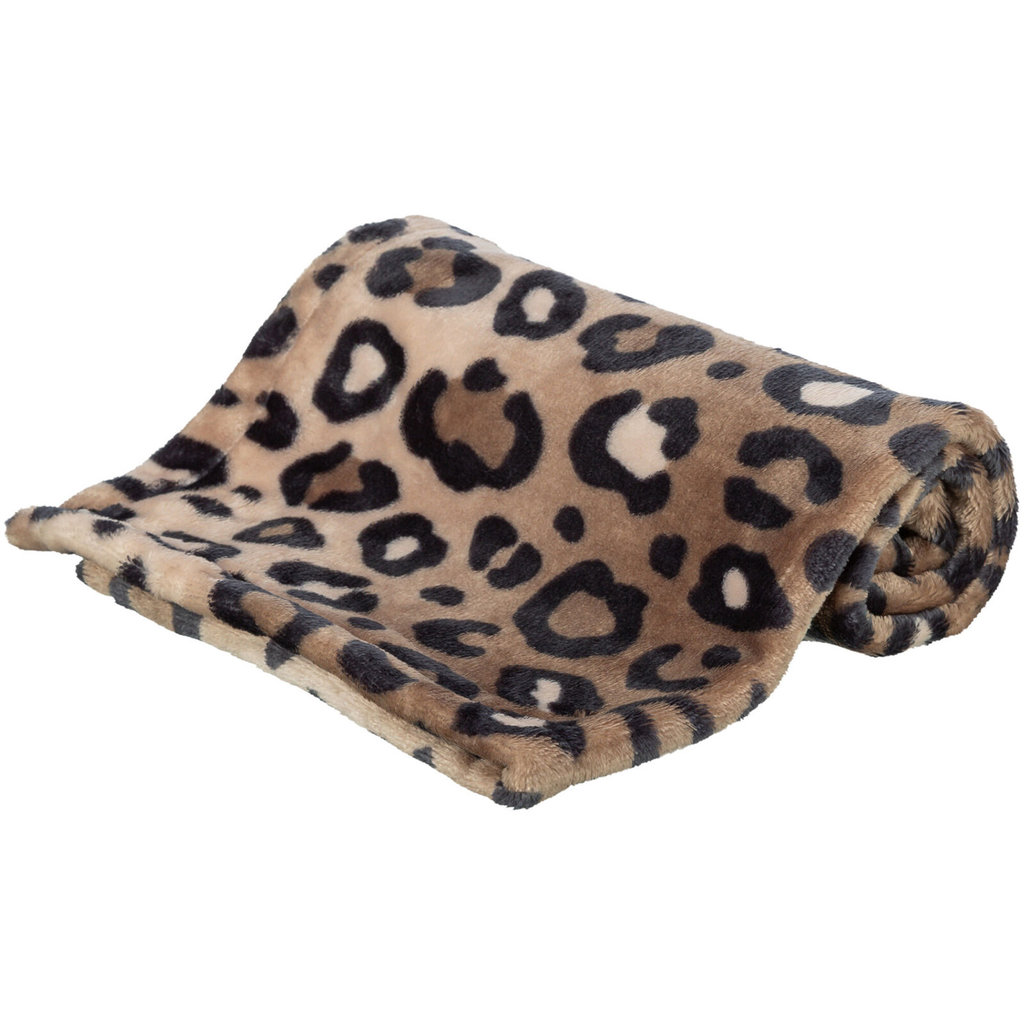 Leo Blanket, Soft Plush, 70 × 50 cm, brown