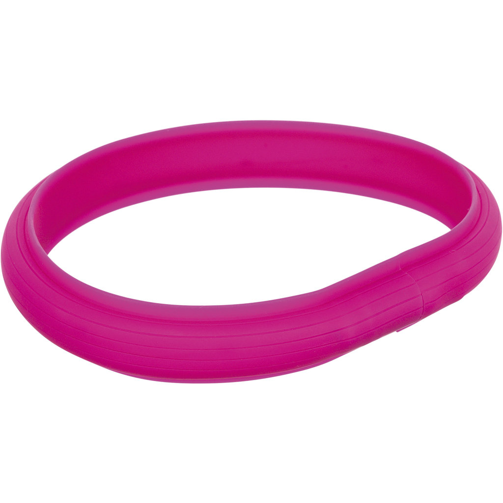 USB con banda luz de flash, silicona, L–XL: 70 cm/30 mm,