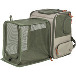 Rocco backpack, 40 × 42 × 30 cm, beige/olive green