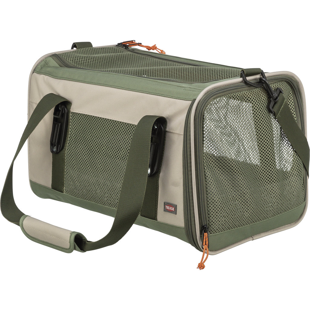 Marlon bag, 27 × 27 × 43 cm, beige/olive green
