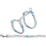 Arnés para gatos con plomo, flor de luz, 35–59 cm/13 m