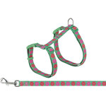 Arnés para gatos con plomo, flor de luz, 35–59 cm/13 m