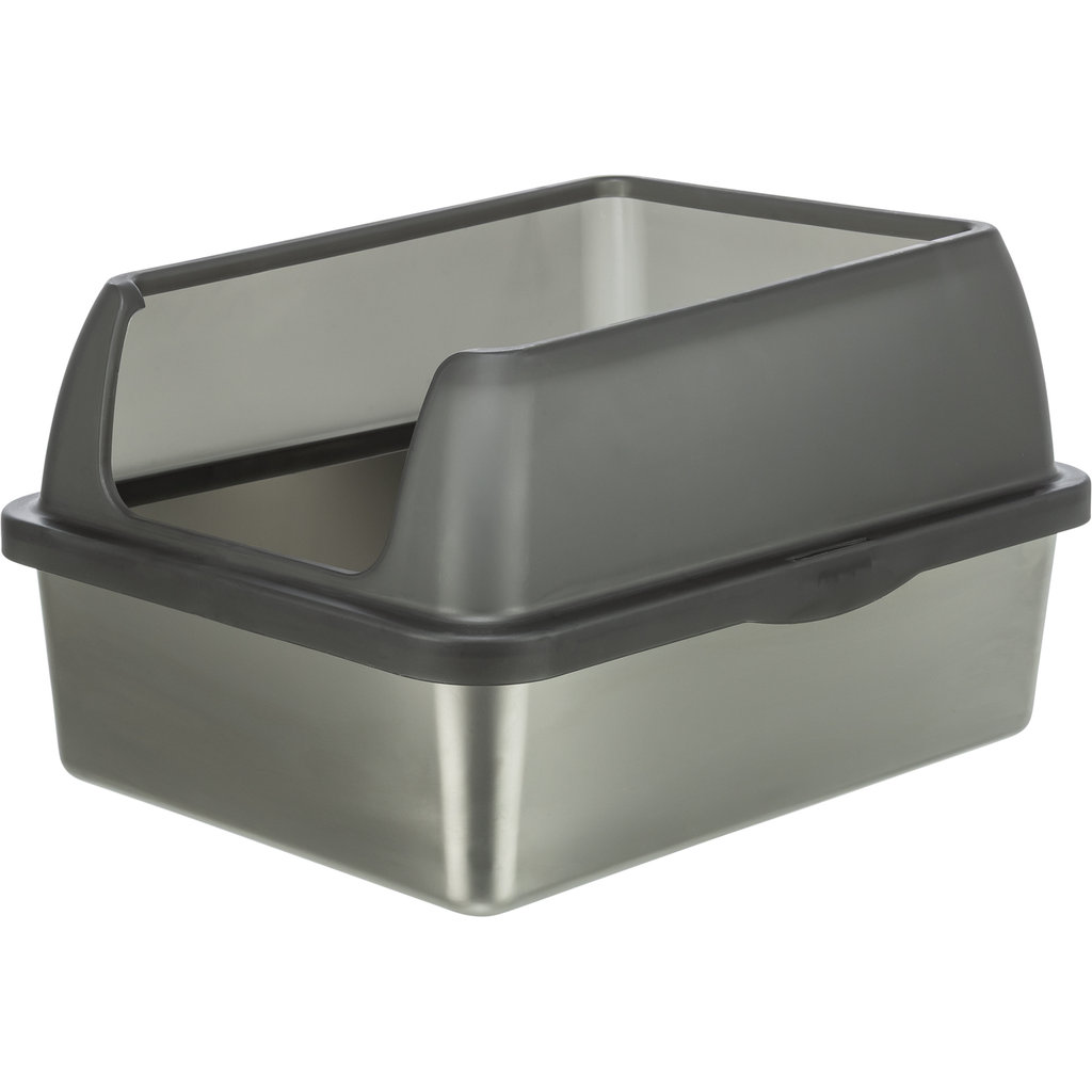 Stainless steel litter tray, with rim, 40 × 29 × 5