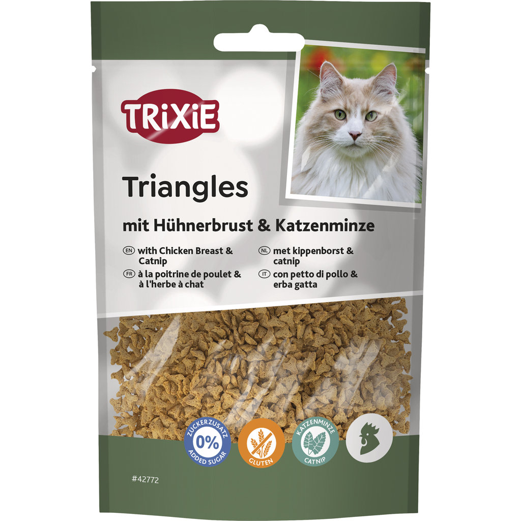 Triangles with chicken breast & catnip, 50 g