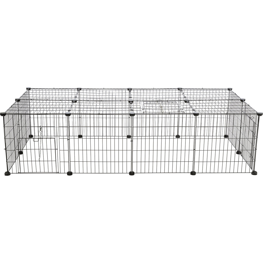 Outdoor Run with Cover, Metal, 152 × 38 × 72 cm, b