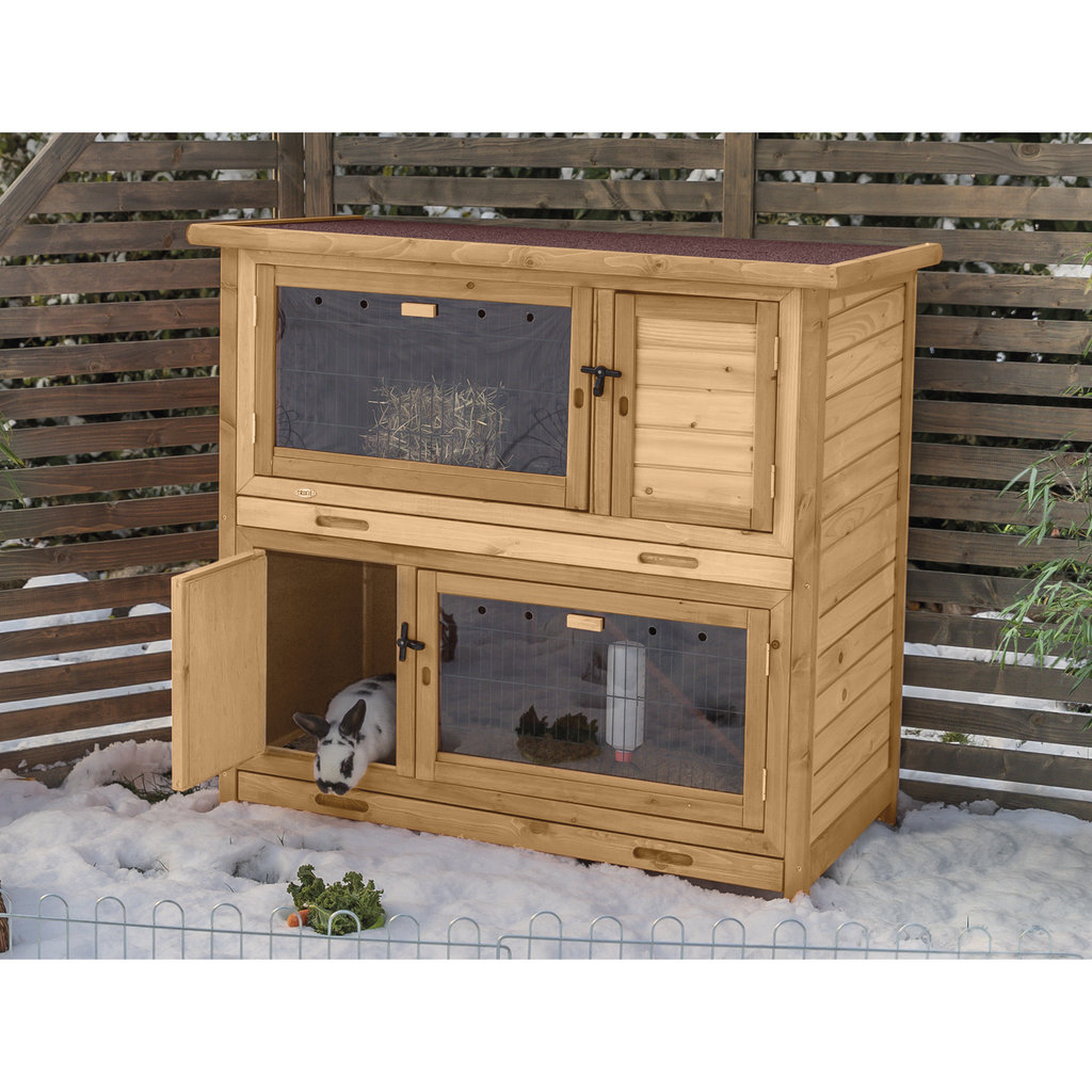 Small animal hutch, insulated, 2 storeys, 116 × 11