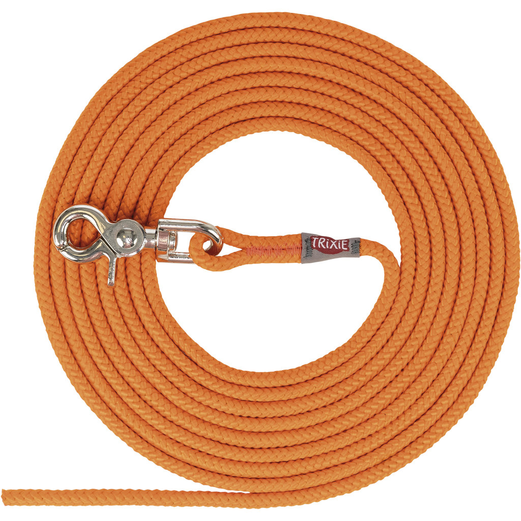 Correa de rastreo, gancho de chasqueo con gatillo, redondo, S–M: 20