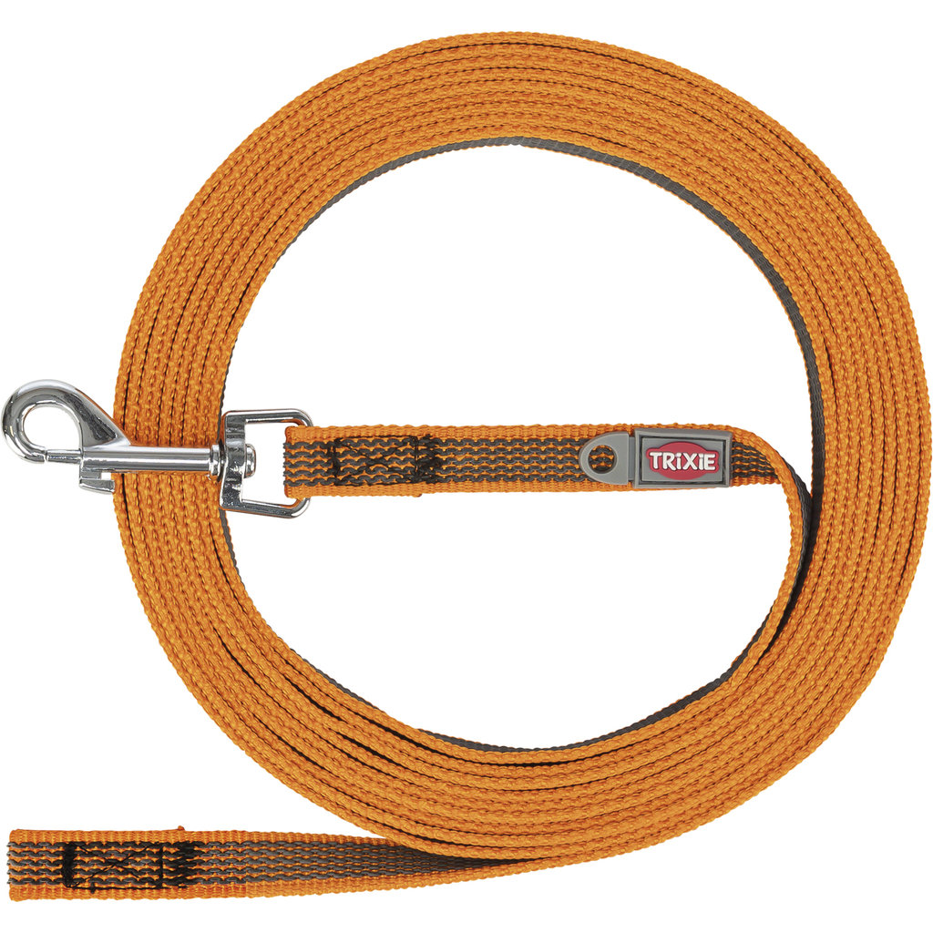 Correa de rastreo, gomada, S–M: 10 m/15 mm, naranja