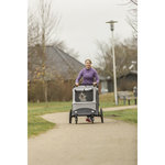 Remolque para bicicletas, plegable rápido, XL: 87,5 × 97 × 93/150