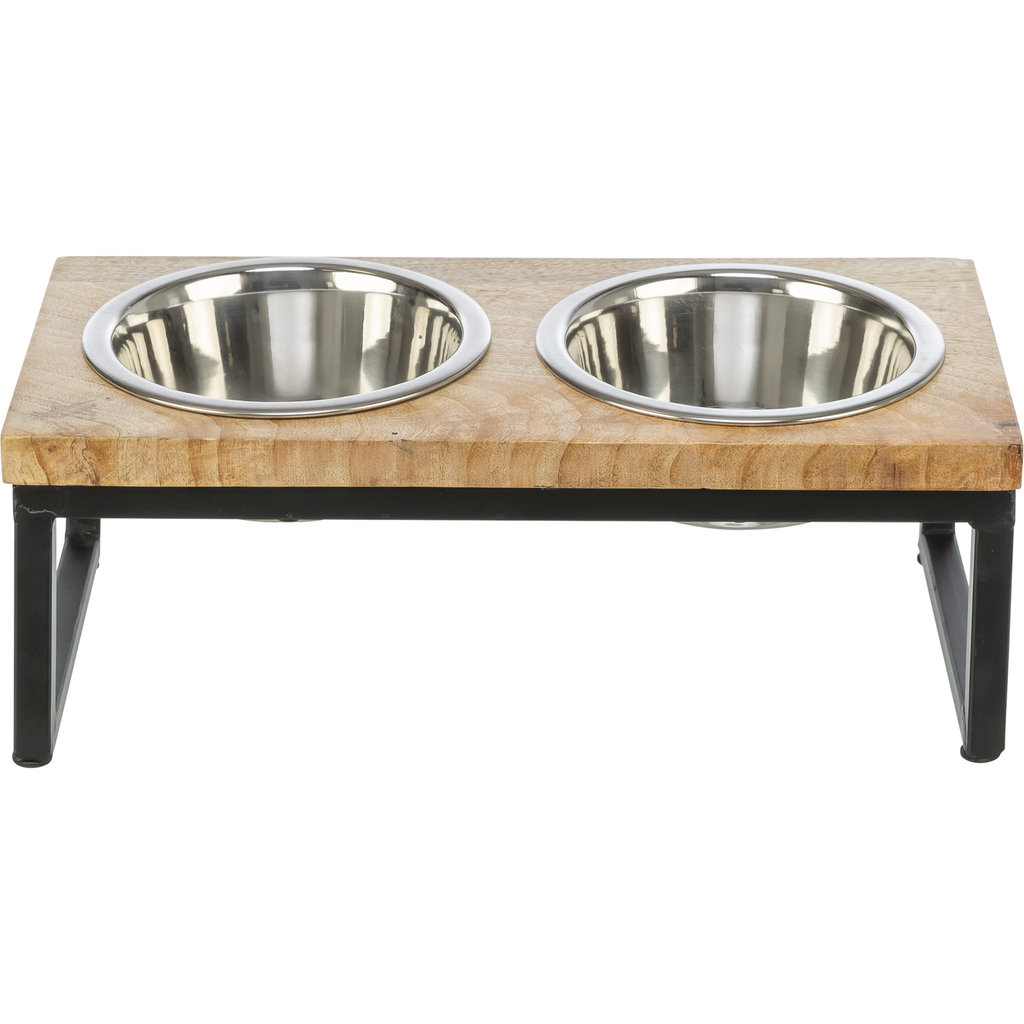 Barra para perros, 1,8 l/48 × 24 × 16 cm, negra/marrón