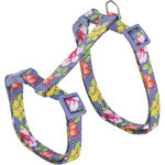 Cat harness with lead, flowers, 27–45 cm/10 mm, 1.